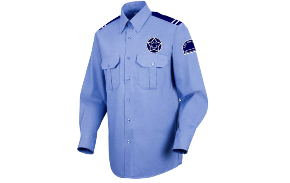 Uzun Kollu Güvenlik Gömlek Mavi